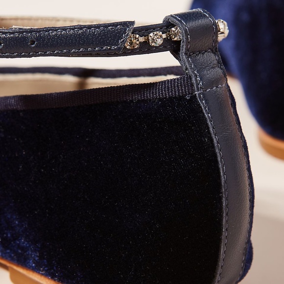 Guilhermina Embellished Velvet Ballet Flats US 8 - Picture 4 of 4